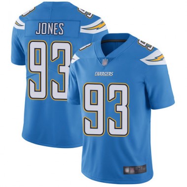 Los Angeles Chargers NFL Football Justin Jones Electric Blue Jersey Youth Limited #93 Alternate Vapor Untouchable->los angeles chargers->NFL Jersey
